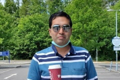 Kae Kae sipping COSTA Hot Chocolate