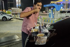 Kae Kae enjoying Food at Chennai