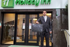 Kae Kae after a meeting in Holiday Inn, London