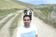 Kae Kae while visiting Dorset Jurassic Coast