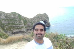 Kae Kae while visiting Dorset Jurassic Coast at Bournemouth