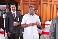 Kae Kae with P Rajavelu, Puducherry Minister