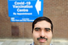 Kae Kae while being Vaccinated for COVID2019