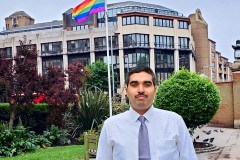 Kae Kae after hosting LGBT Flag