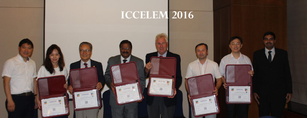 Kokula Krishna Hari K addressed in ICCELEM 2016 which happened at Seoul, South Korea
